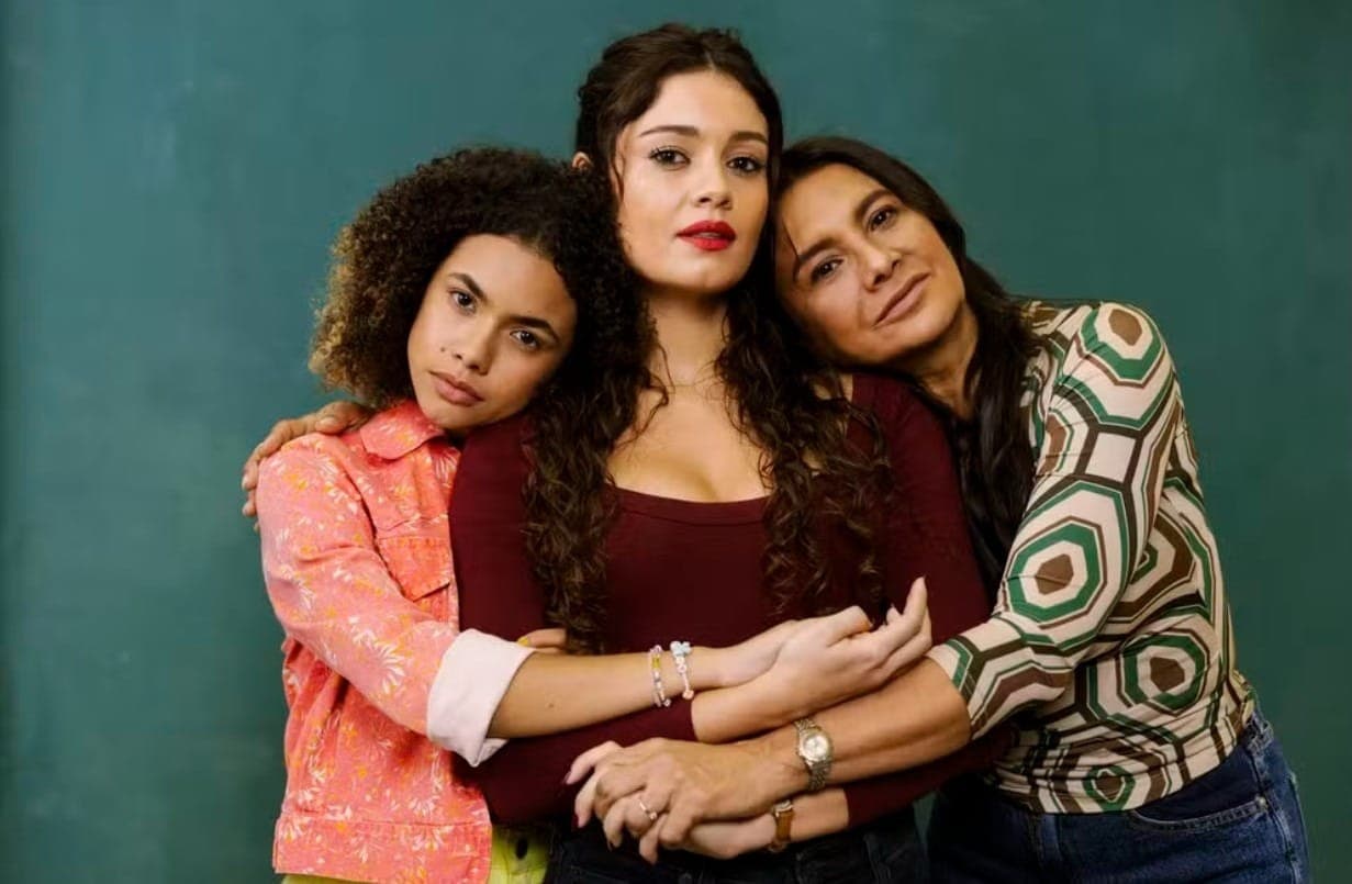 As protagonistas de Três Graças: Alana Cabral, Sophie Charlotte e Dira Paes