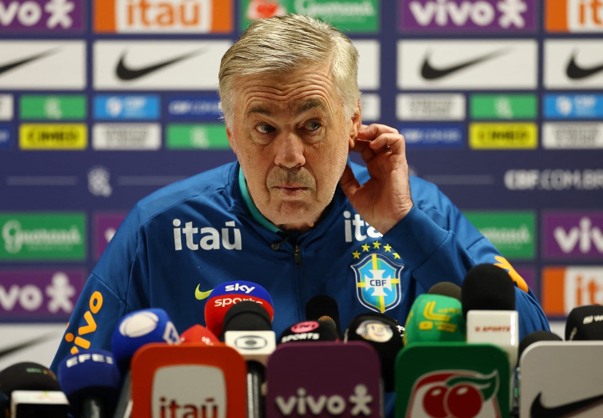 Ancelotti, treinador da Seleção Brasileira