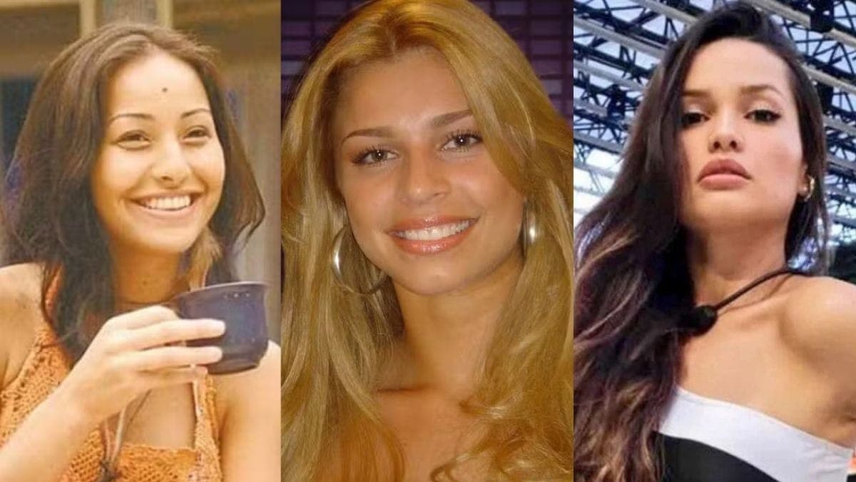 Da esq. para dir., Sabrina Sato, Grazi Massafera e Juliette Freire