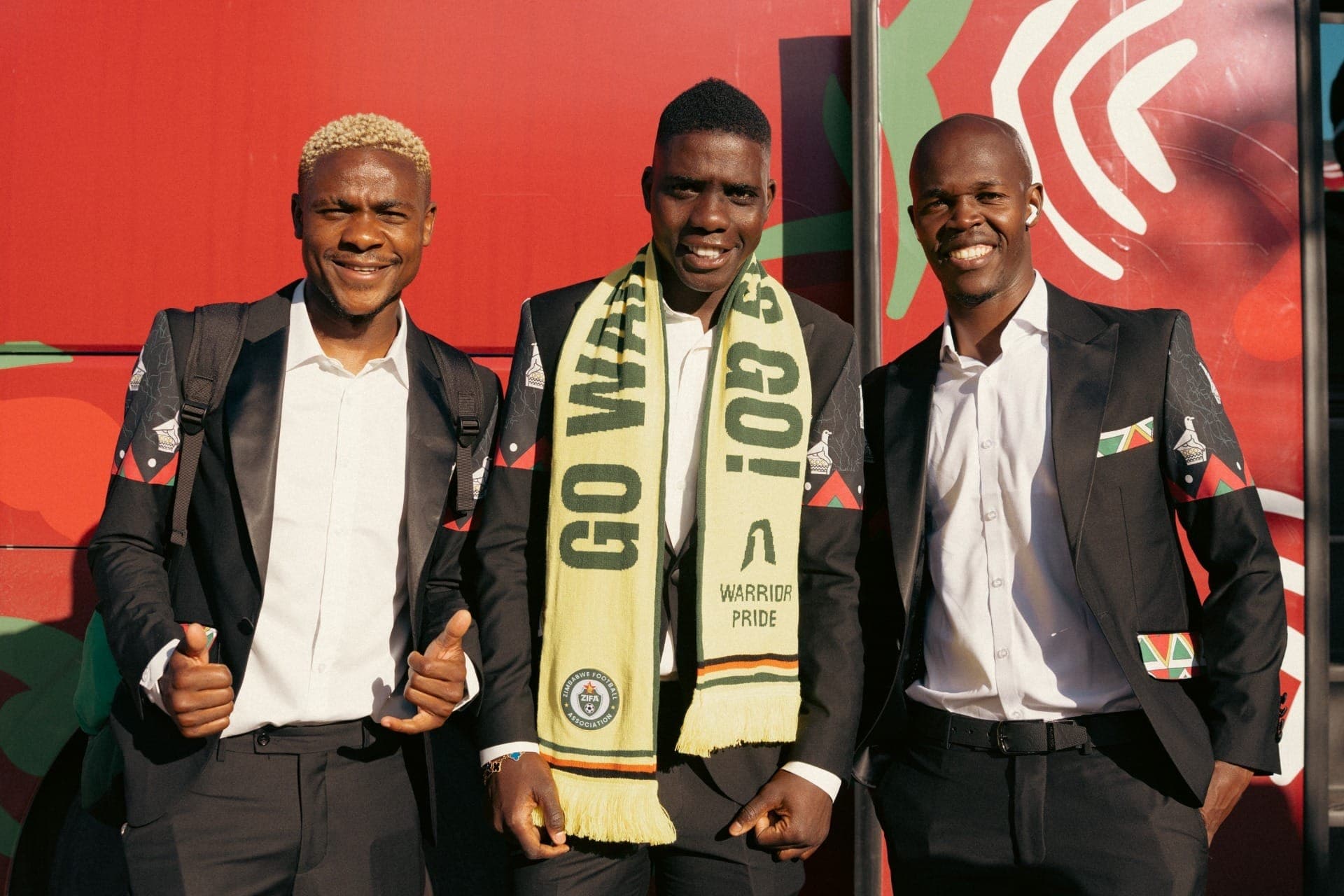 Chegada de Zimbábue para disputar a Copa Africana