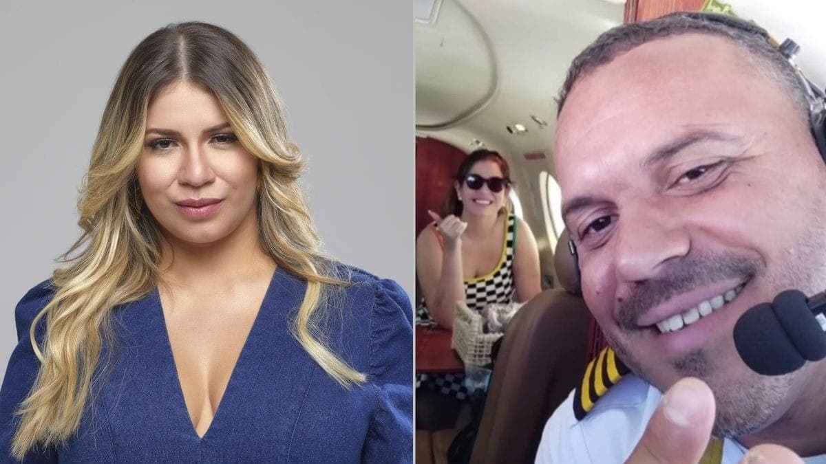 Marília Mendonça posa em selfie com copiloto Tarciso Pessoa Viana