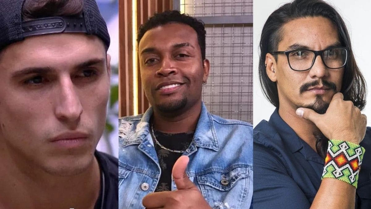 Da esq. para dir., Felipe Prior, Nego Di e Vanderson Brito