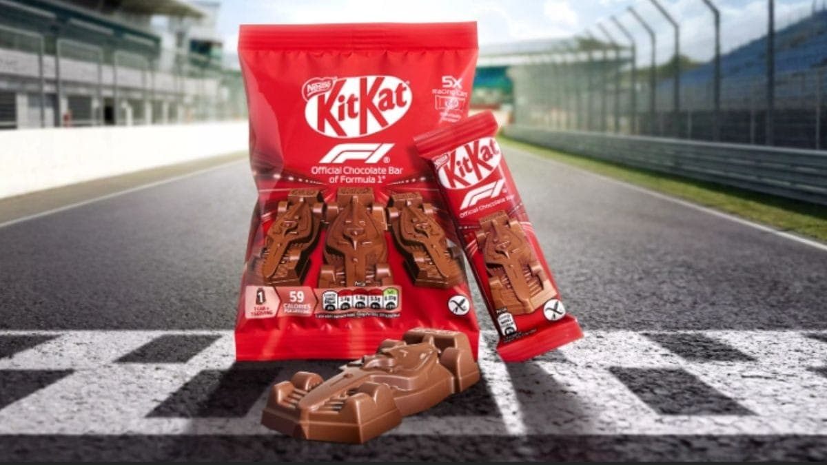 KitKat lançará chocolates em formato de carro de Fórmula 1