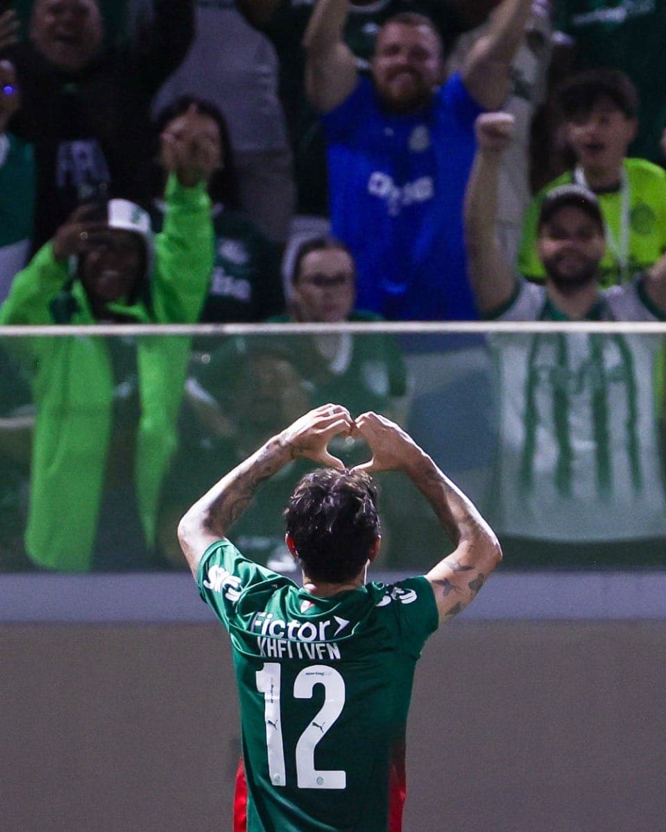 Khellven fez o terceiro do Palmeiras contra o São Paulo