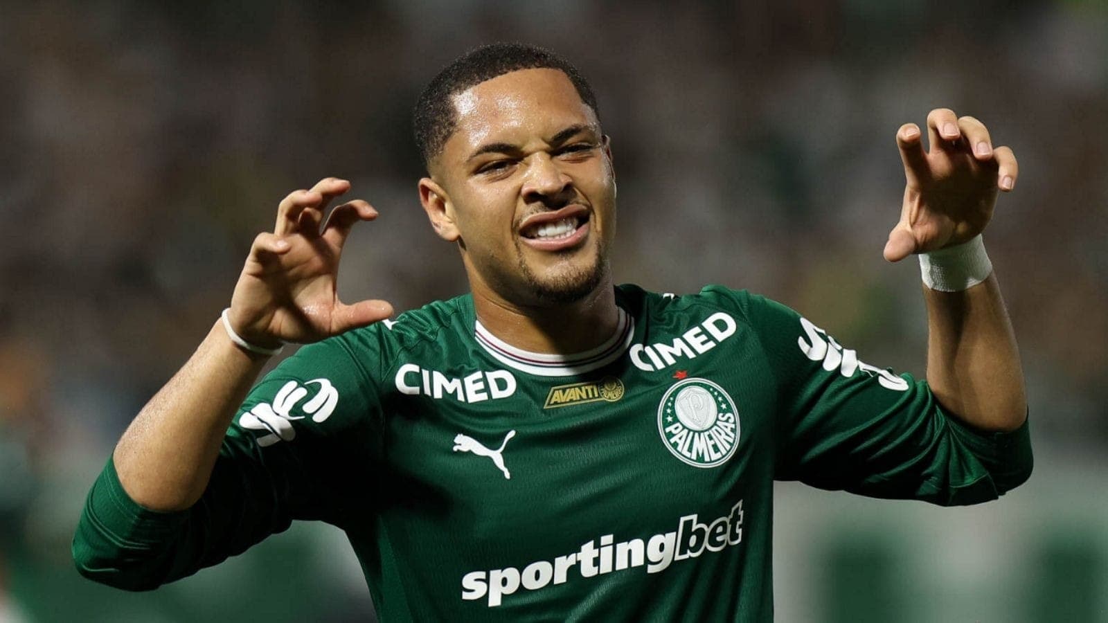 Vitor Roque, atacante do Palmeiras