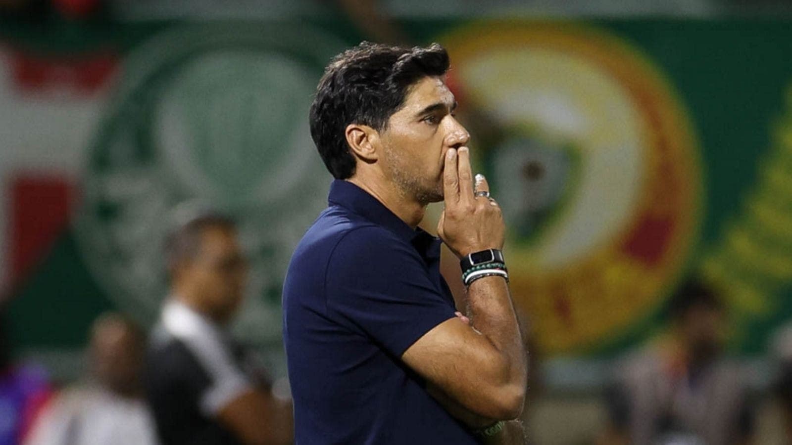 Abel Ferreira, treinador do Palmeiras, contra o Capivariano
