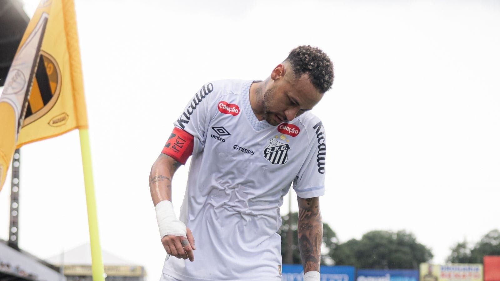 Neymar, contra o Novorizontino, pelo Paulistão