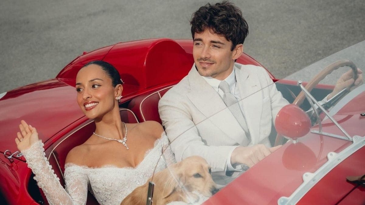 Charles Leclerc se casa com Alexandra Saint Mleux