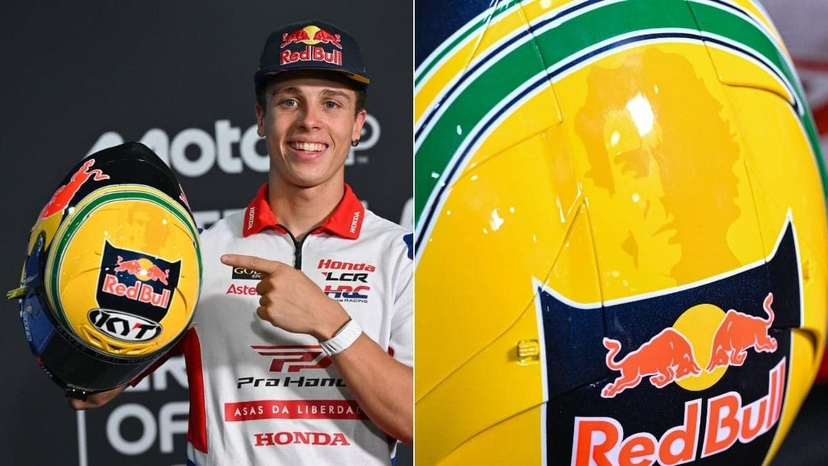 Diogo Moreira revela capacete em homenagem a Senna para GP do Brasil