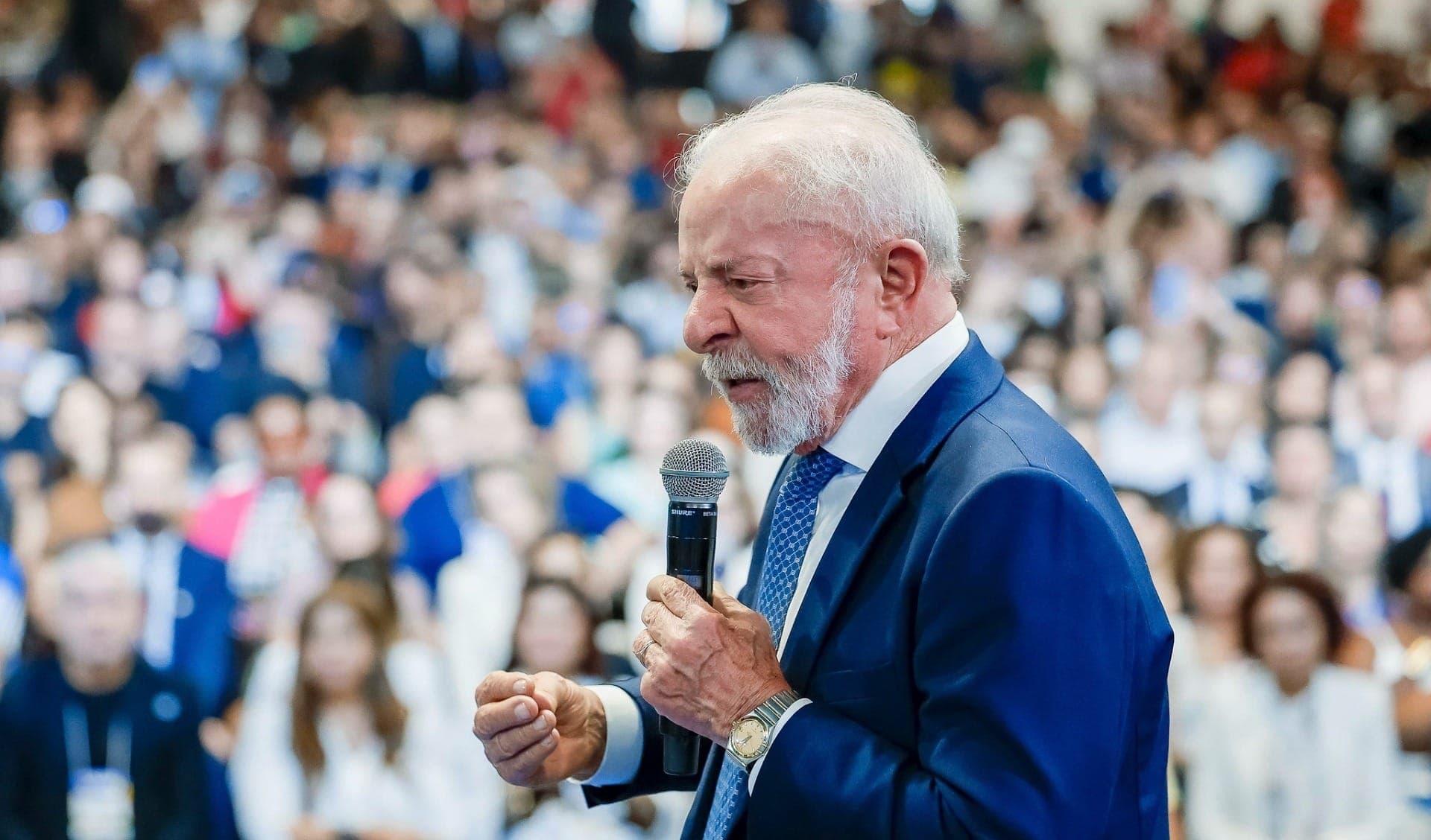 Lula durante evento em SP
