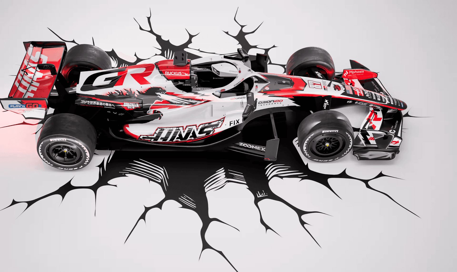 Haas revela pintura inspirada no Godzilla para GP do Japão