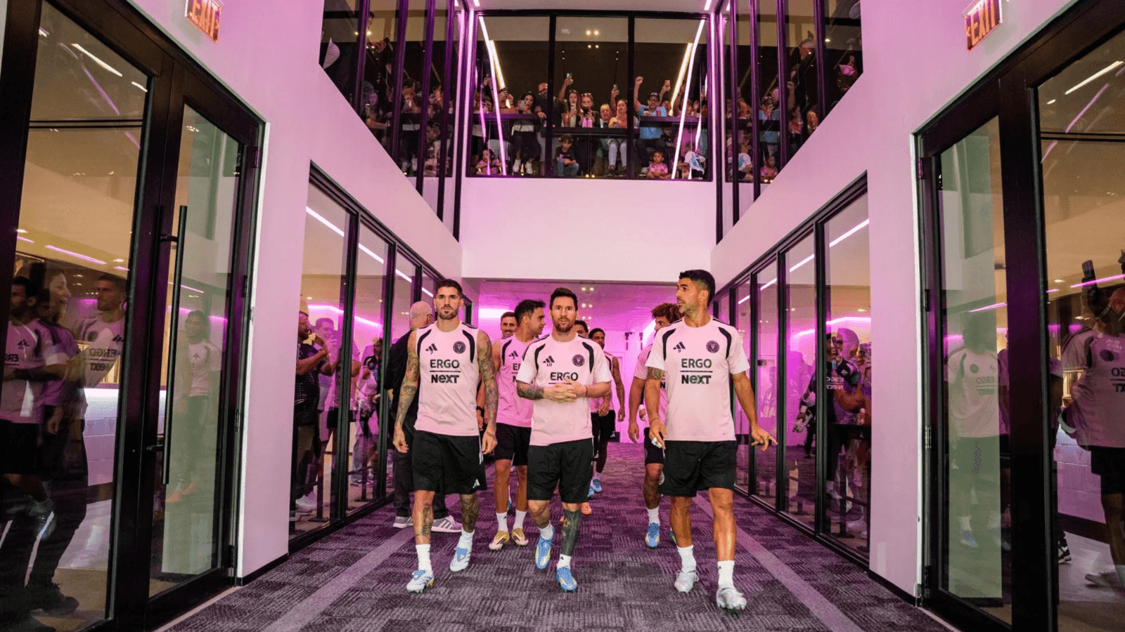 De Paul, Messi e Suárez no novo estádio do Inter Miami