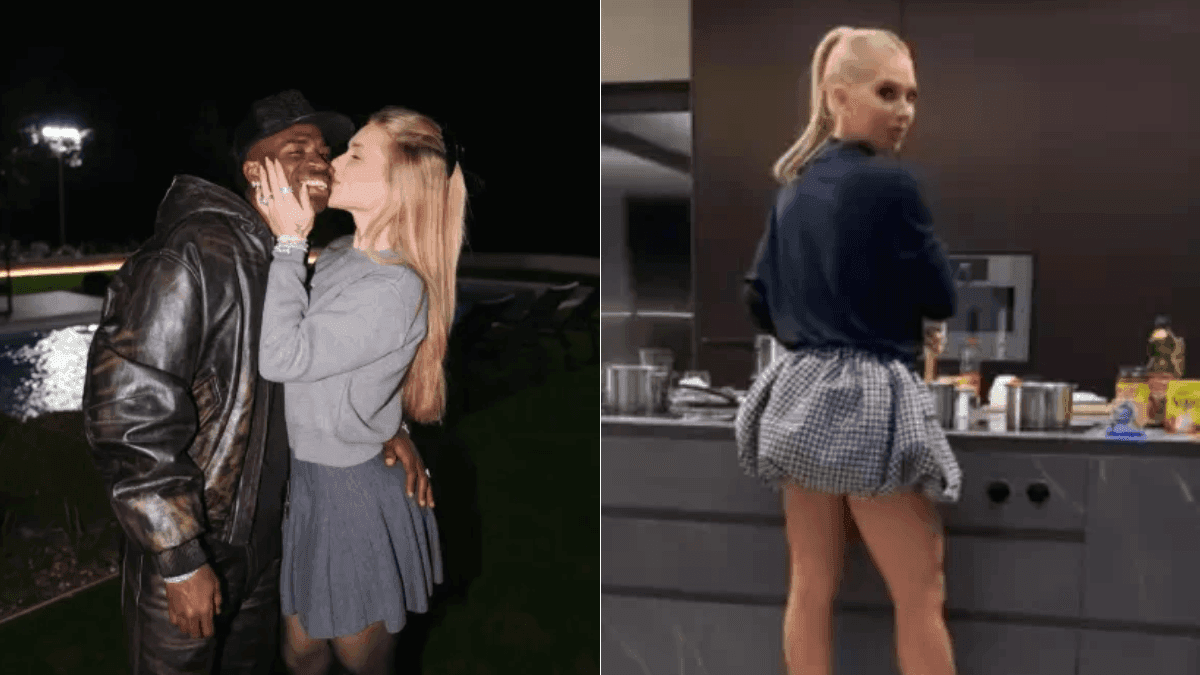 Virginia usa look de milhões para cozinhar para Vini Jr.