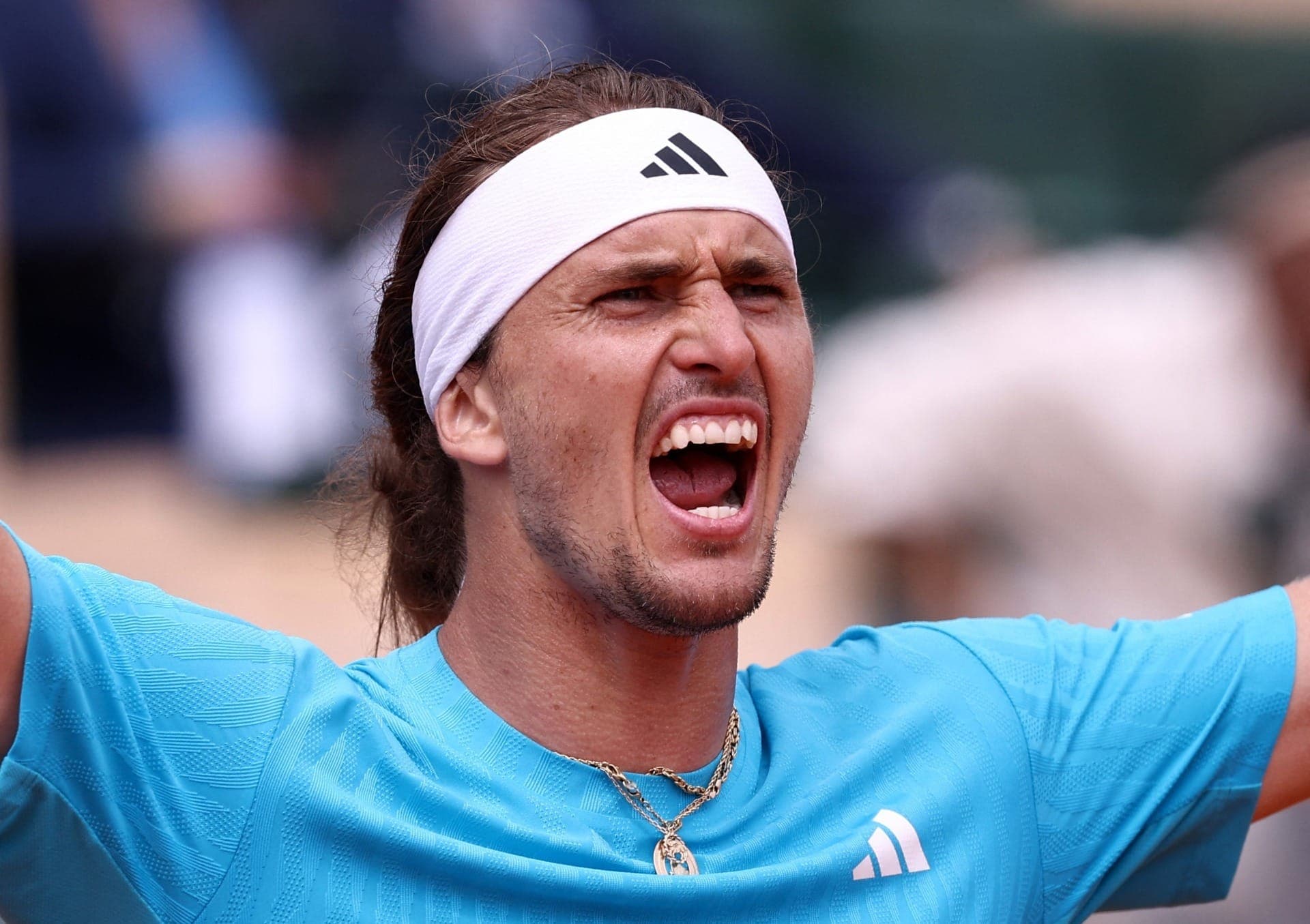 Zverev comemora vitória contra João Fonseca