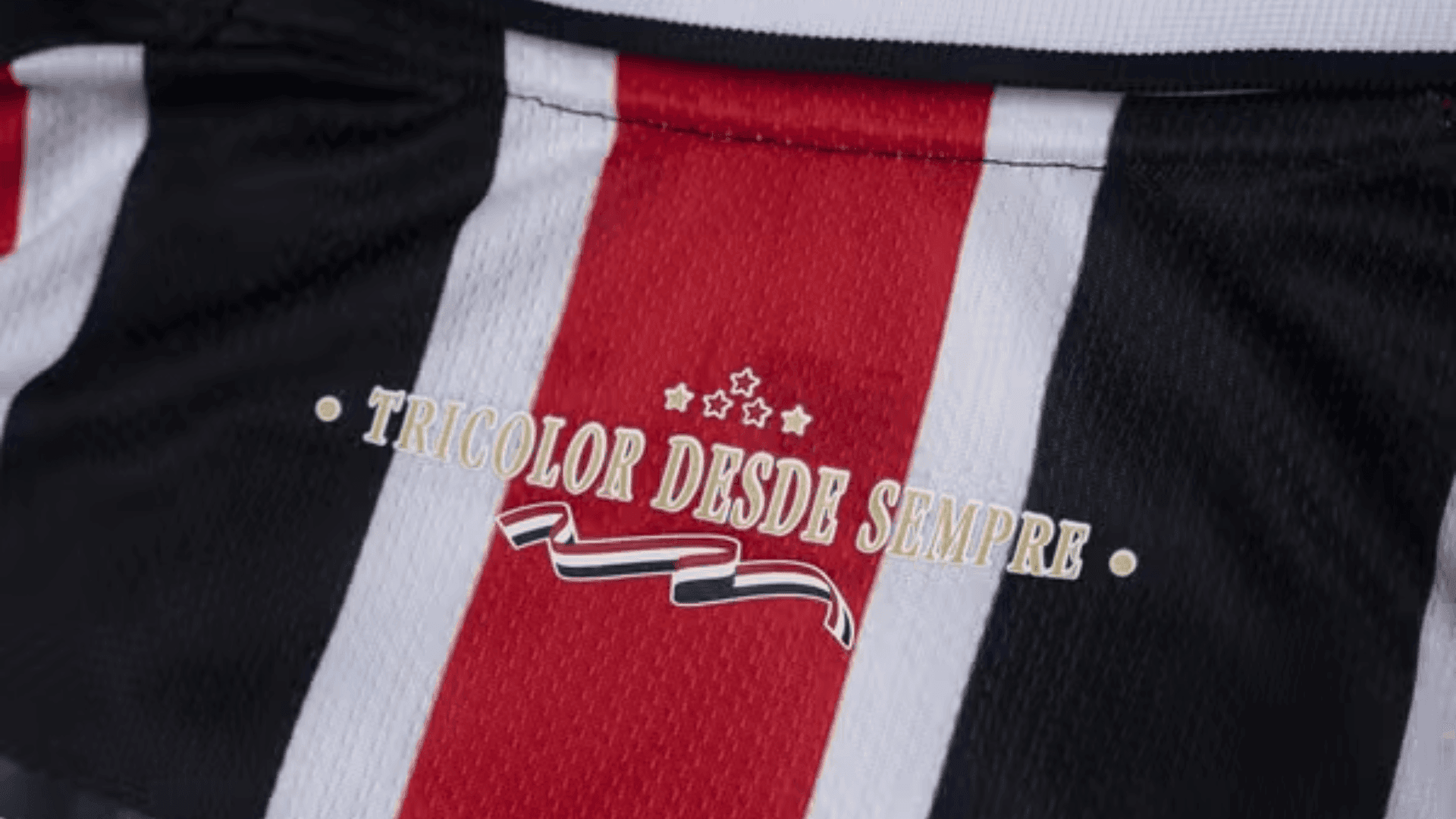 Detalhe da camisa 2 do São Paulo para a temporada 2026