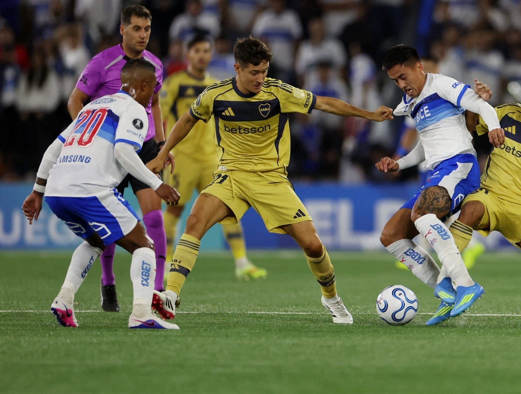 Ander Herrera no 1º jogo do Boca na Libertadores