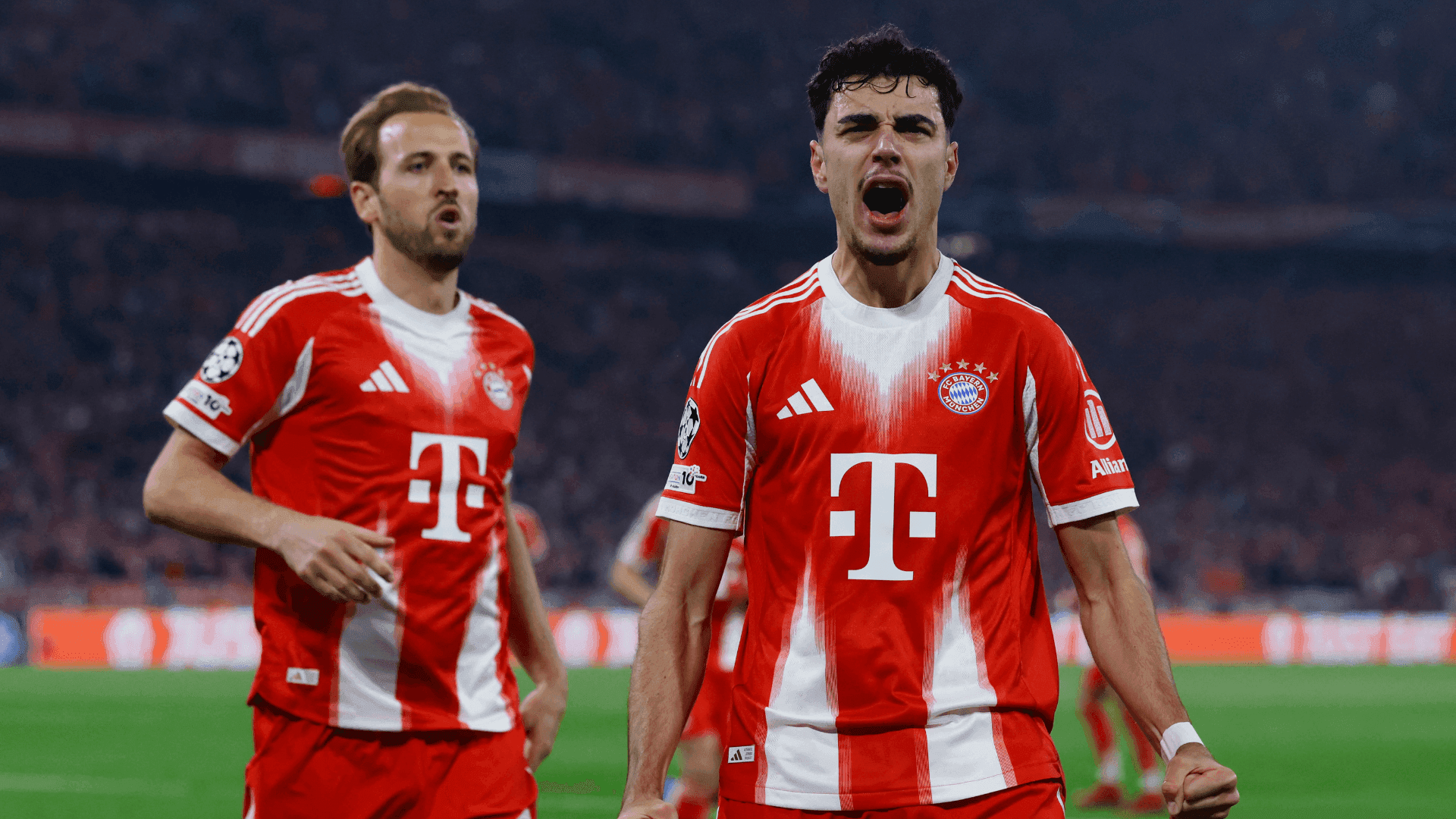 Aleksandar Pavlovic empata para Bayern de Munique aos seis minutos do primeiro tempo contra o Real Madrid