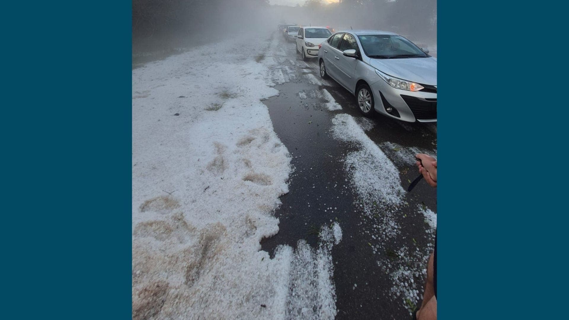 Chuva de granizo interditou na Região de Sorocaba
