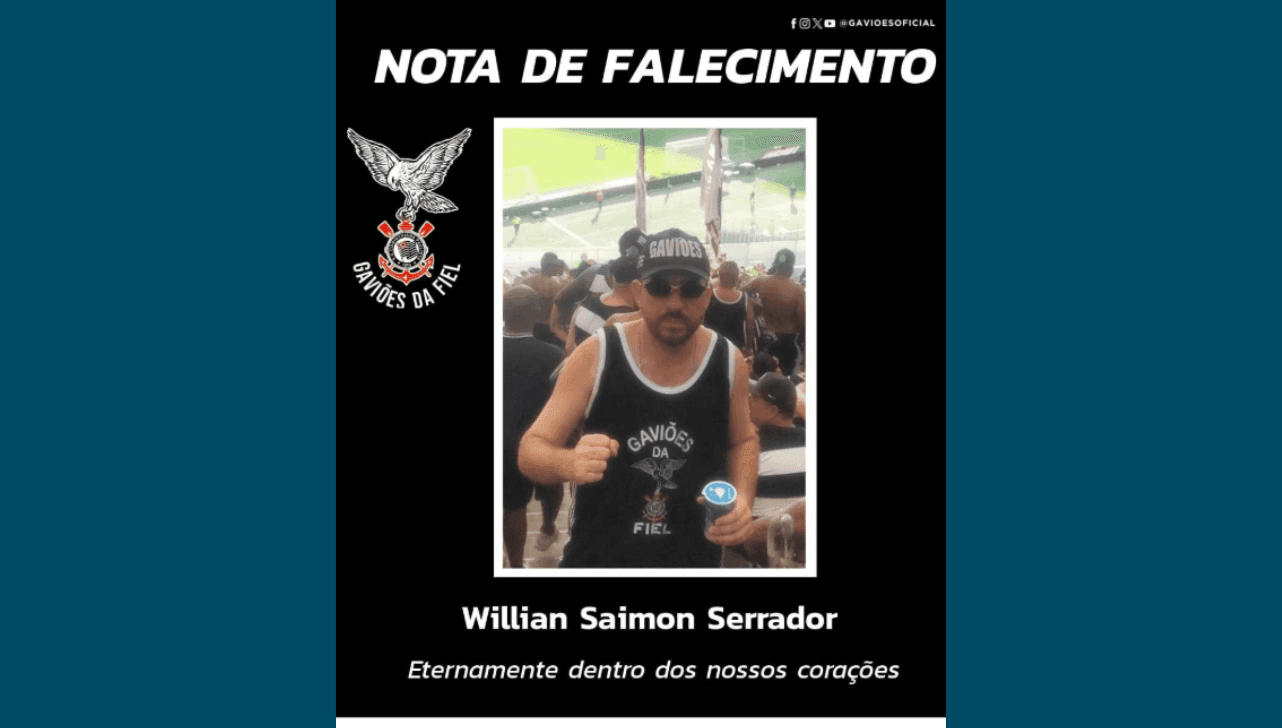 Willian Saimon Serrador, sócio do Gaviões, tinha 36 anos
