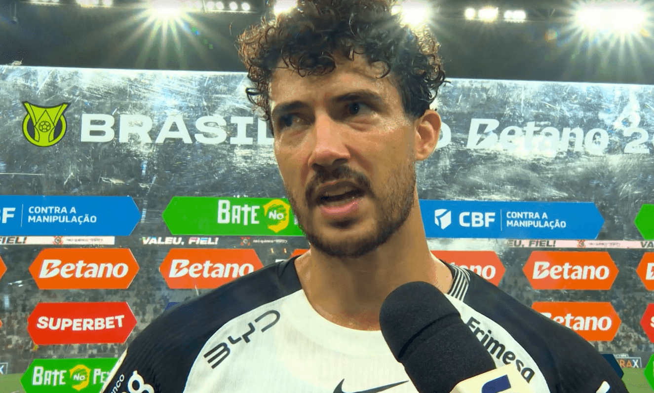 Gustavo Henrique após vitória do Corinthians