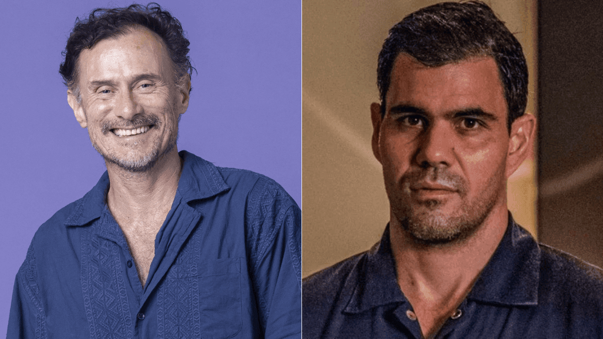 Enrique Diaz alfineta Juliano Cazarré no "Domingão"