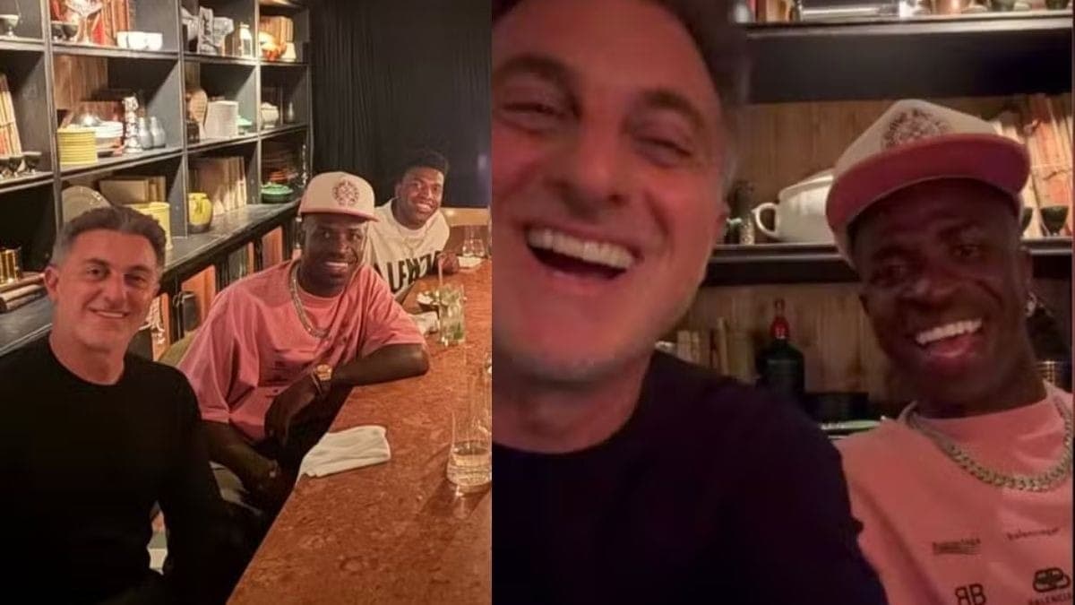 Luciano Huck e Vini Jr.