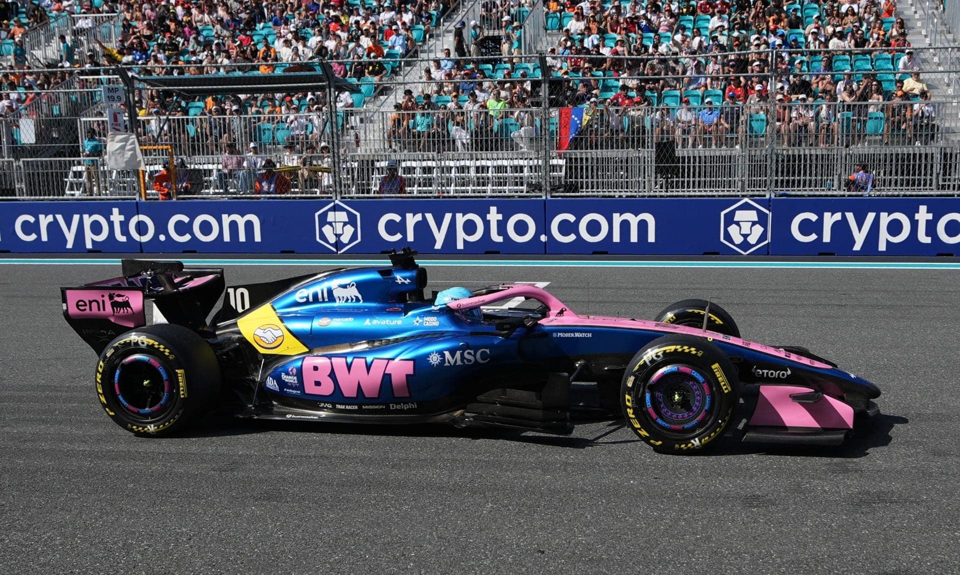 Gasly durante treinamento para a qualificação da sprint em Miami
