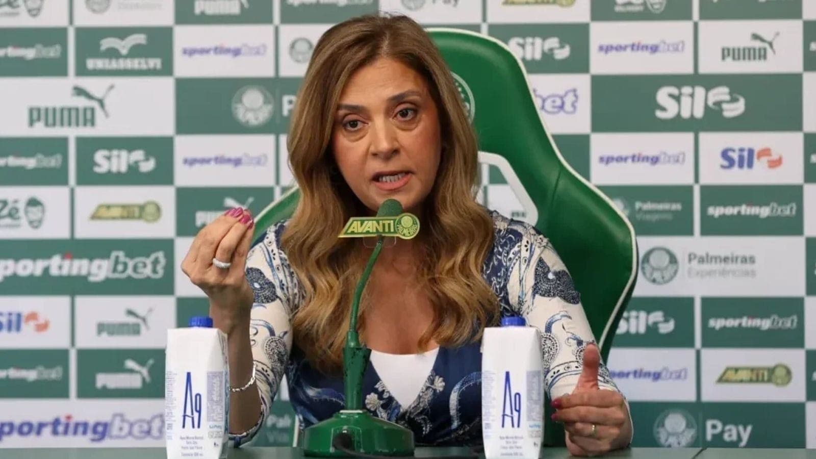 Leila Pereira, presidente do Palmeiras