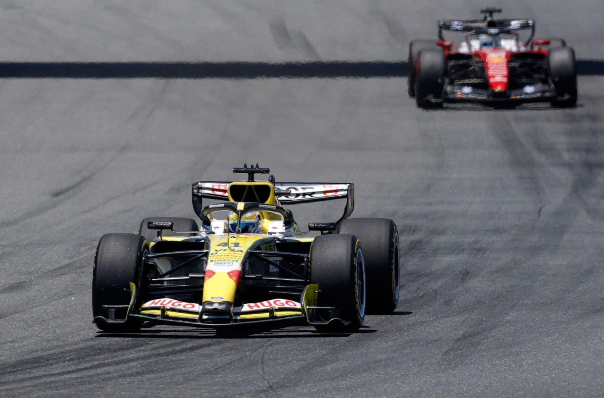 Lindblad durante treinamento para a qualificação da sprint em Miami