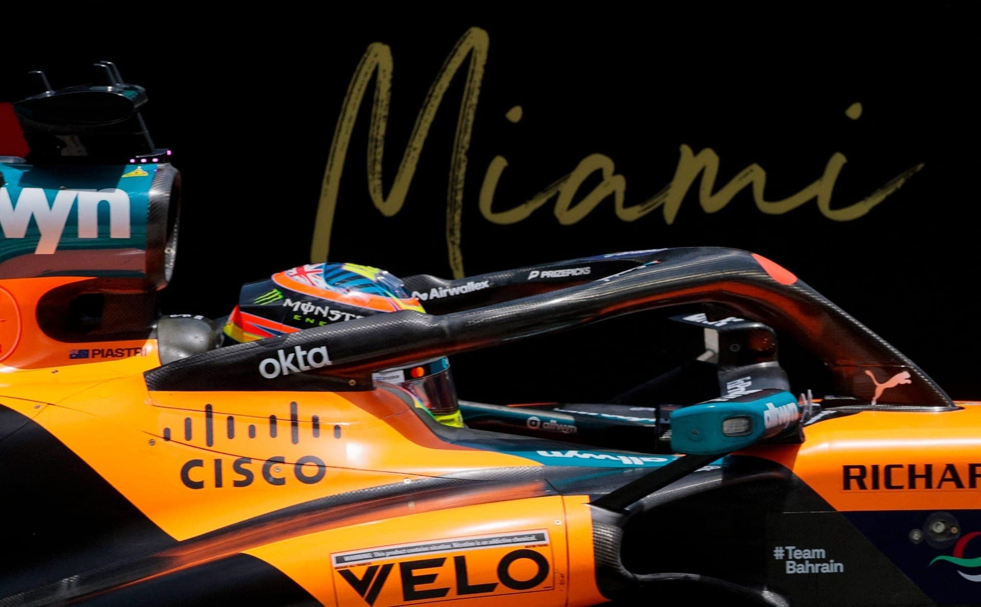 Oscar Piastri durante treinamento para a qualificação da sprint em Miami