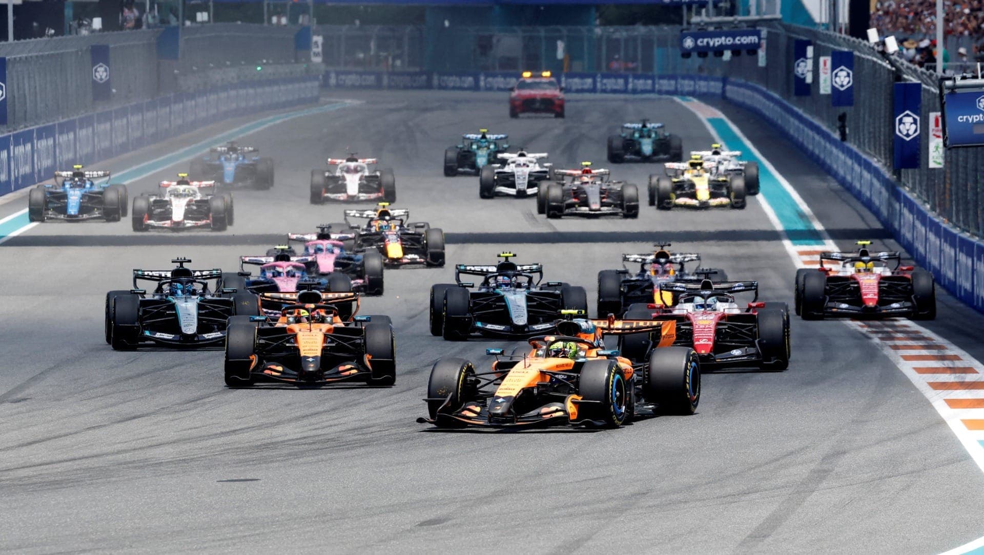 F1: Norris lidera dobradinha da McLaren na sprint em Miami; Bortoleto é 11º