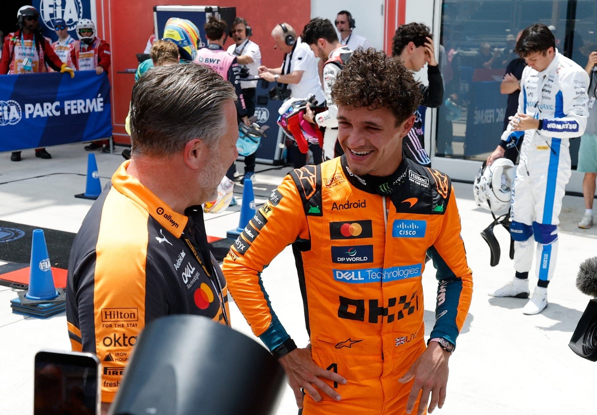 F1: Norris lidera dobradinha da McLaren na sprint em Miami; Bortoleto é 11º