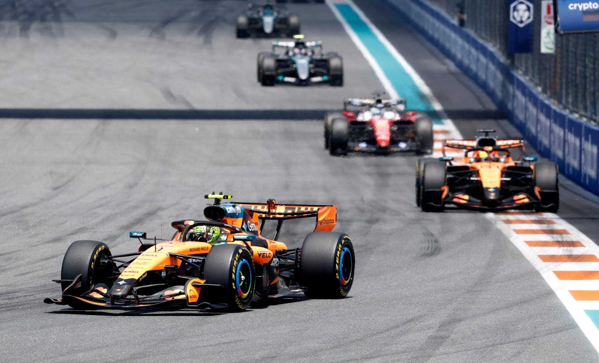 F1: Norris lidera dobradinha da McLaren na sprint em Miami; Bortoleto é 11º