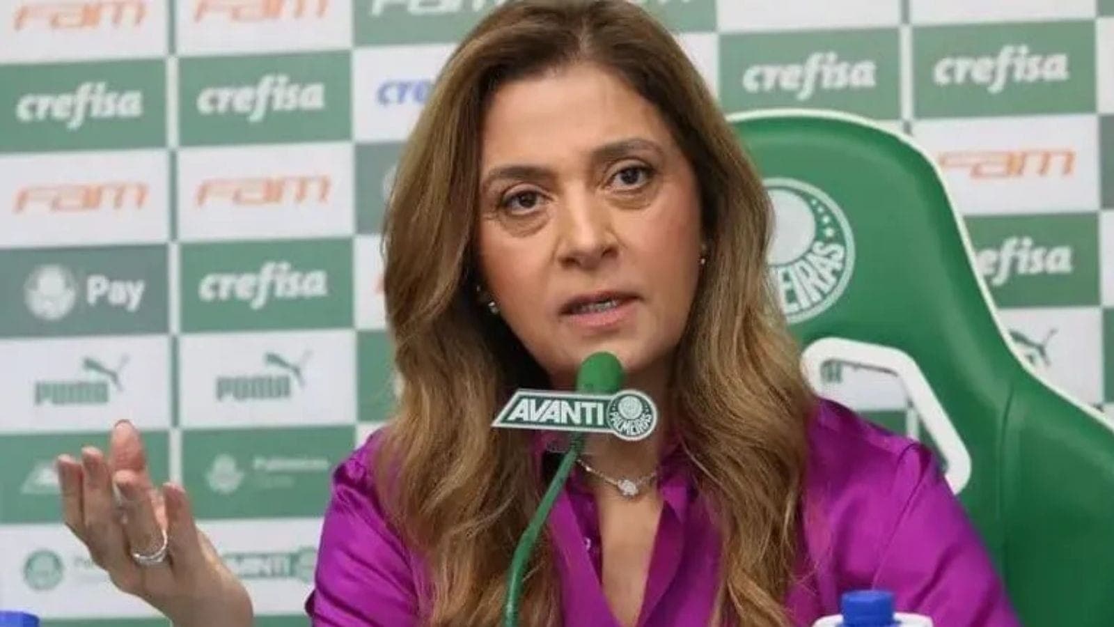Leila Pereira, presidente do Palmeiras