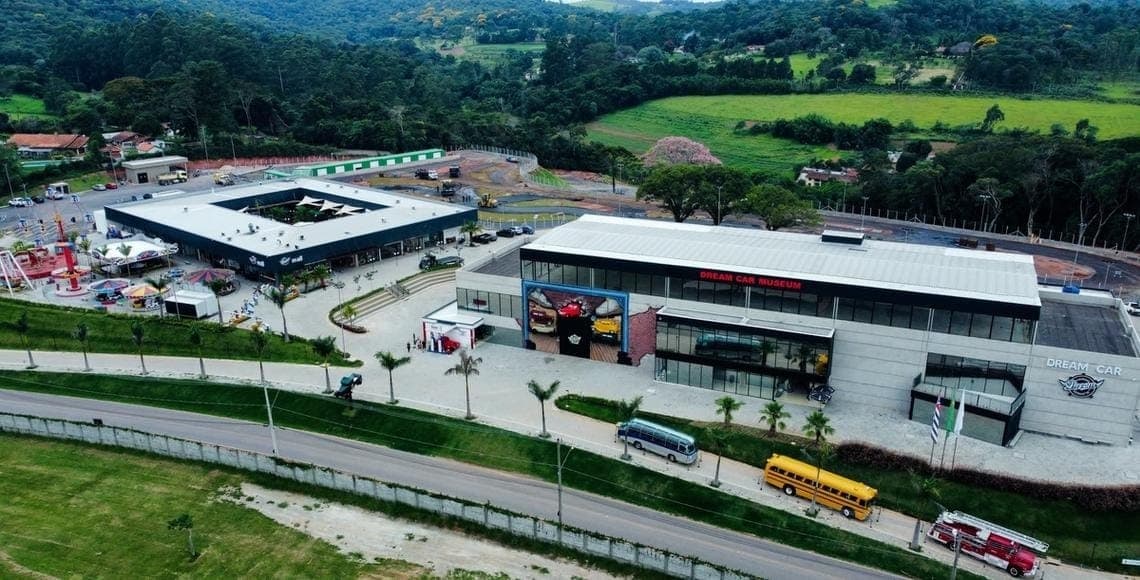 Vista aérea do Dream Car revela complexo dedicado ao legado de Senna
