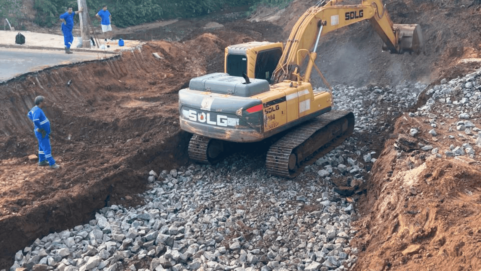A previsão é de que a obra seja concluída em dias