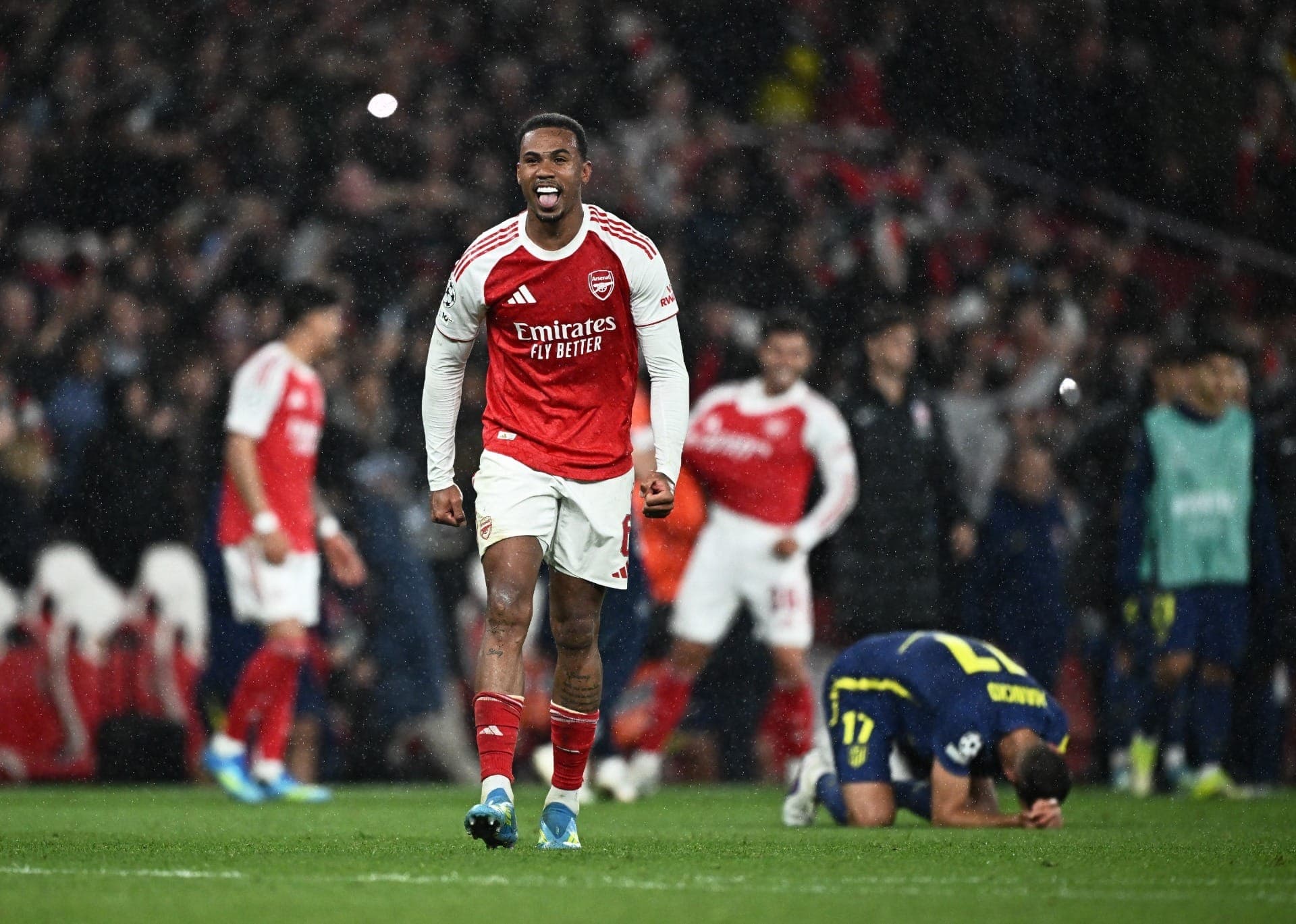 Gabriel Magalhães foi destaque do Arsenal na semifinal da Champions