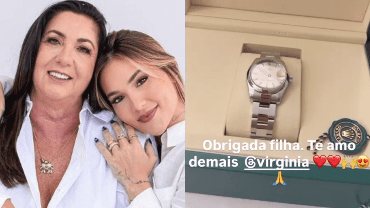 Virginia presenteia Margareth Serrão com Rolex de R$ 54 mil