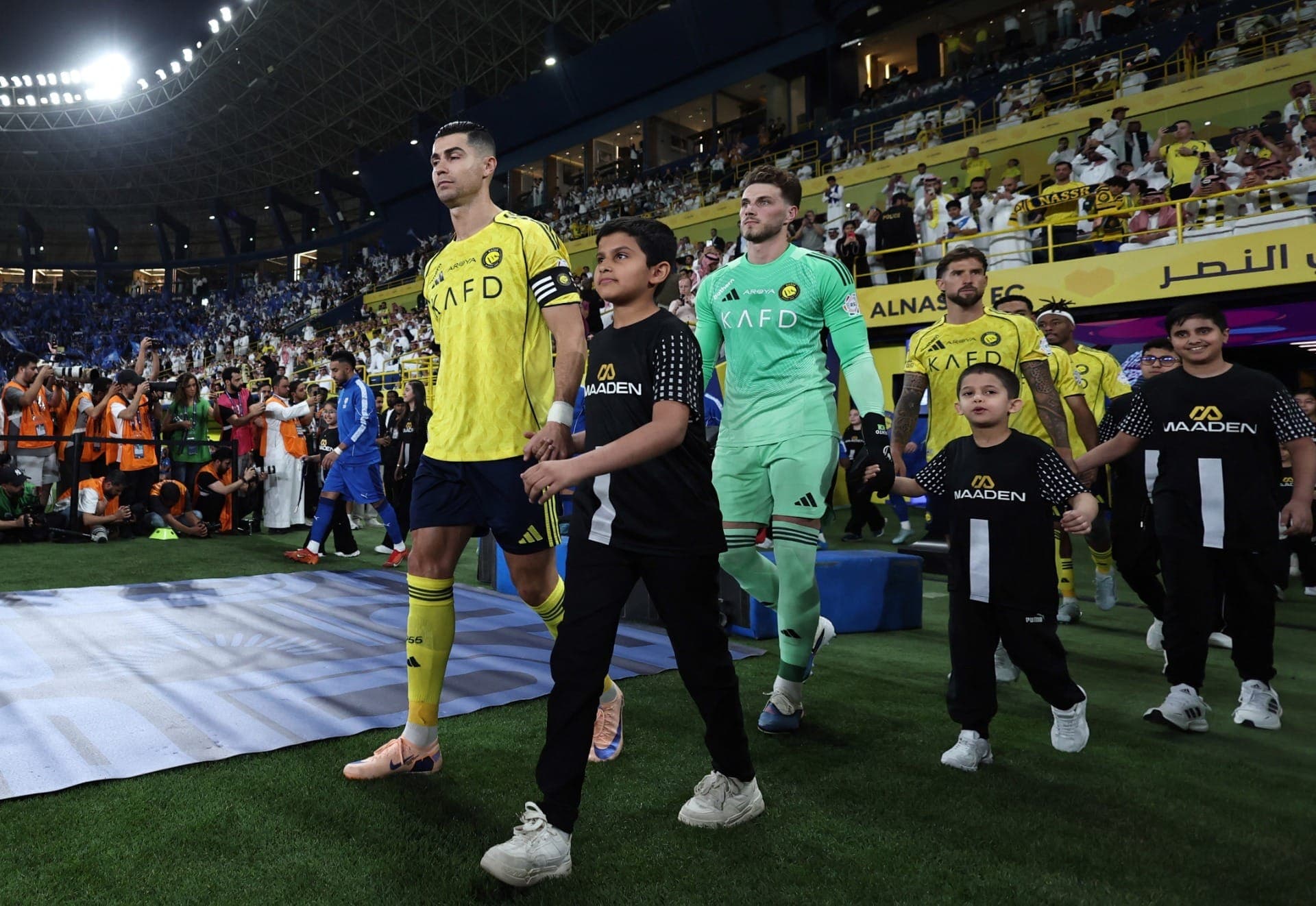 Cristiano Ronaldo em jogo do Al Nassr contra Al Hilal
