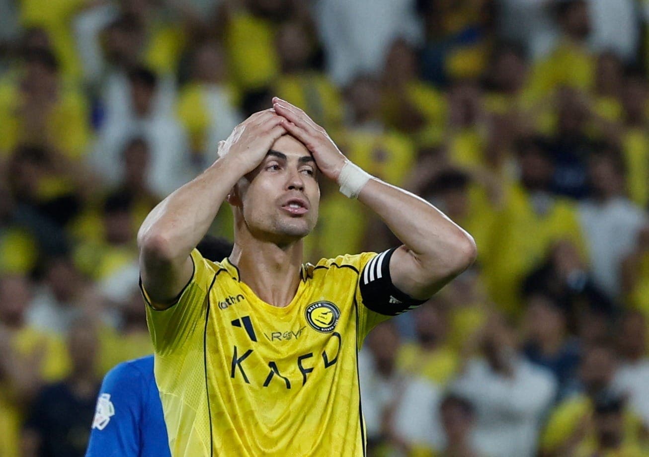 Cristiano Ronaldo em jogo do Al Nassr contra Al Hilal