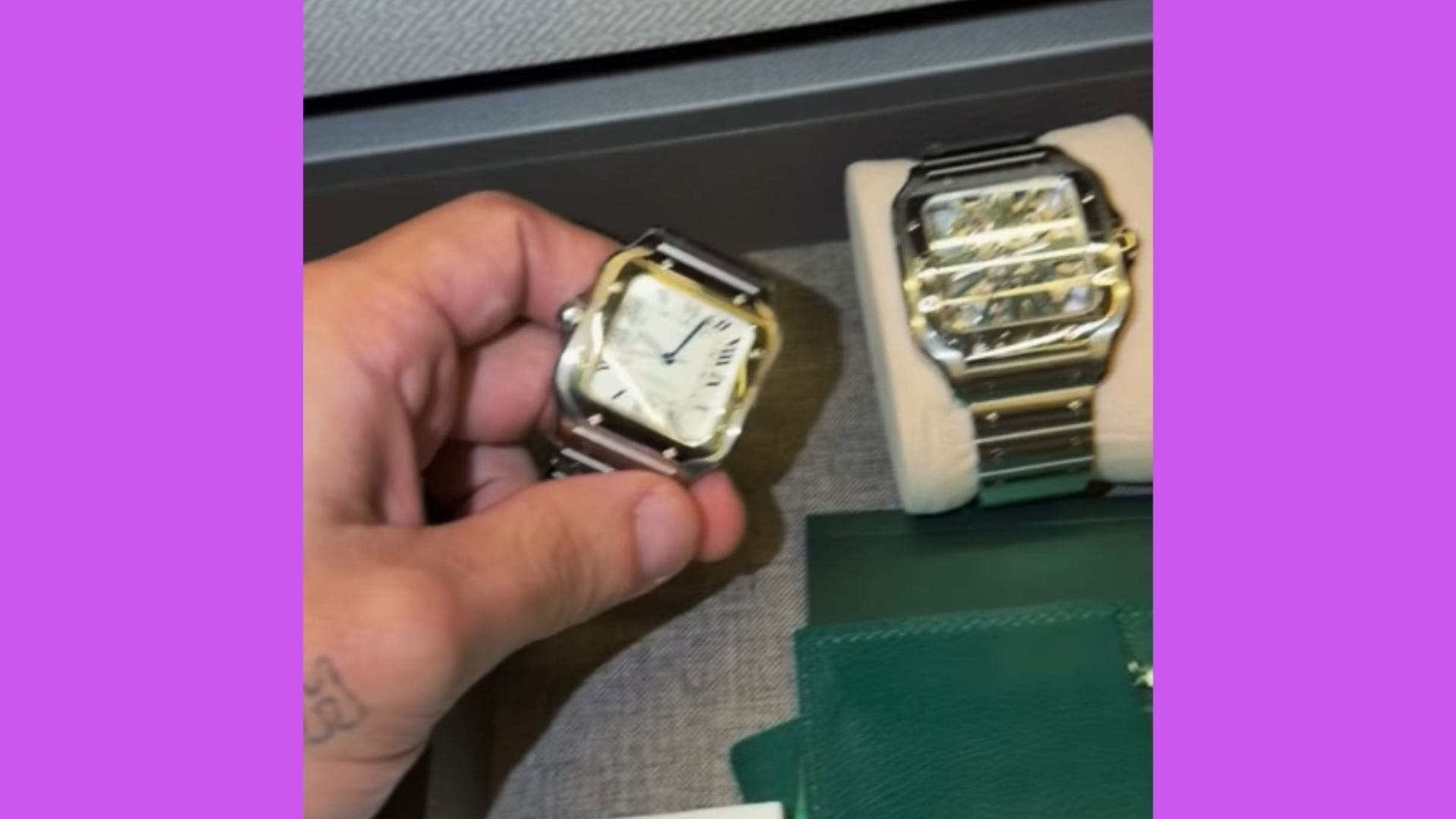 Relógios da Cartier de Zé Felipe