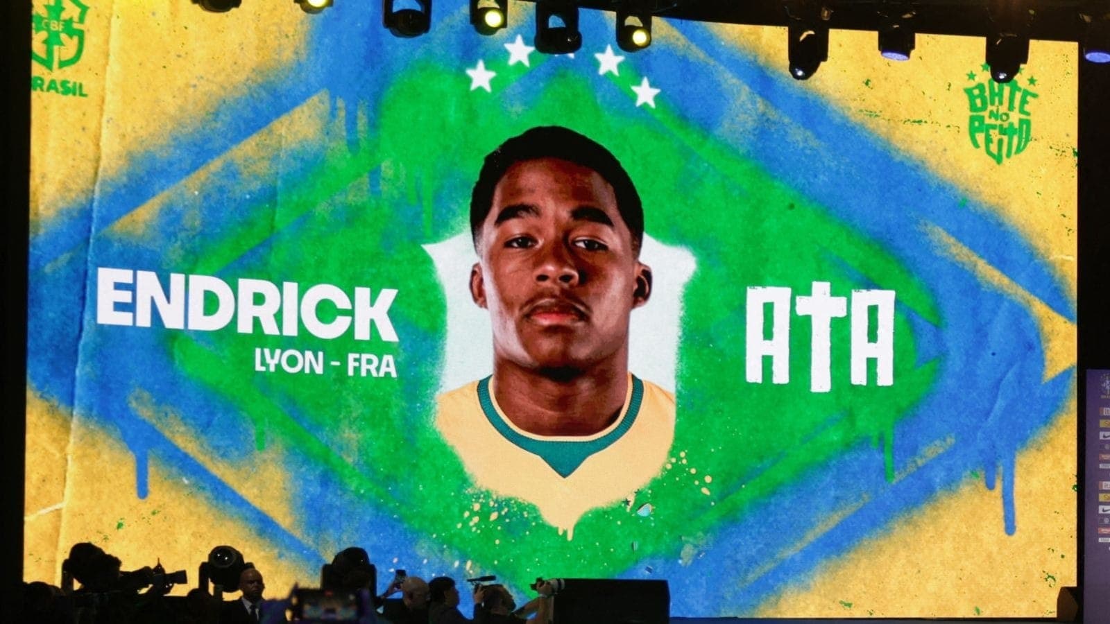 Endrick, revelado pelo Palmeiras, foi convocado para a Seleção Brasileira
