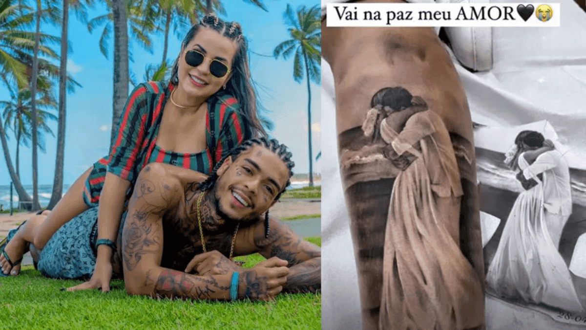 Deolane Bezerra nunca escondeu o relacionamento conturbado que tinha com o MC Kevin, funkeiro que morreu após cair do 5º andar de um hotel na Barra da Tijuca. A advogada fez uma tatuagem em homenagem ao casamento, que durou apenas duas semanas.