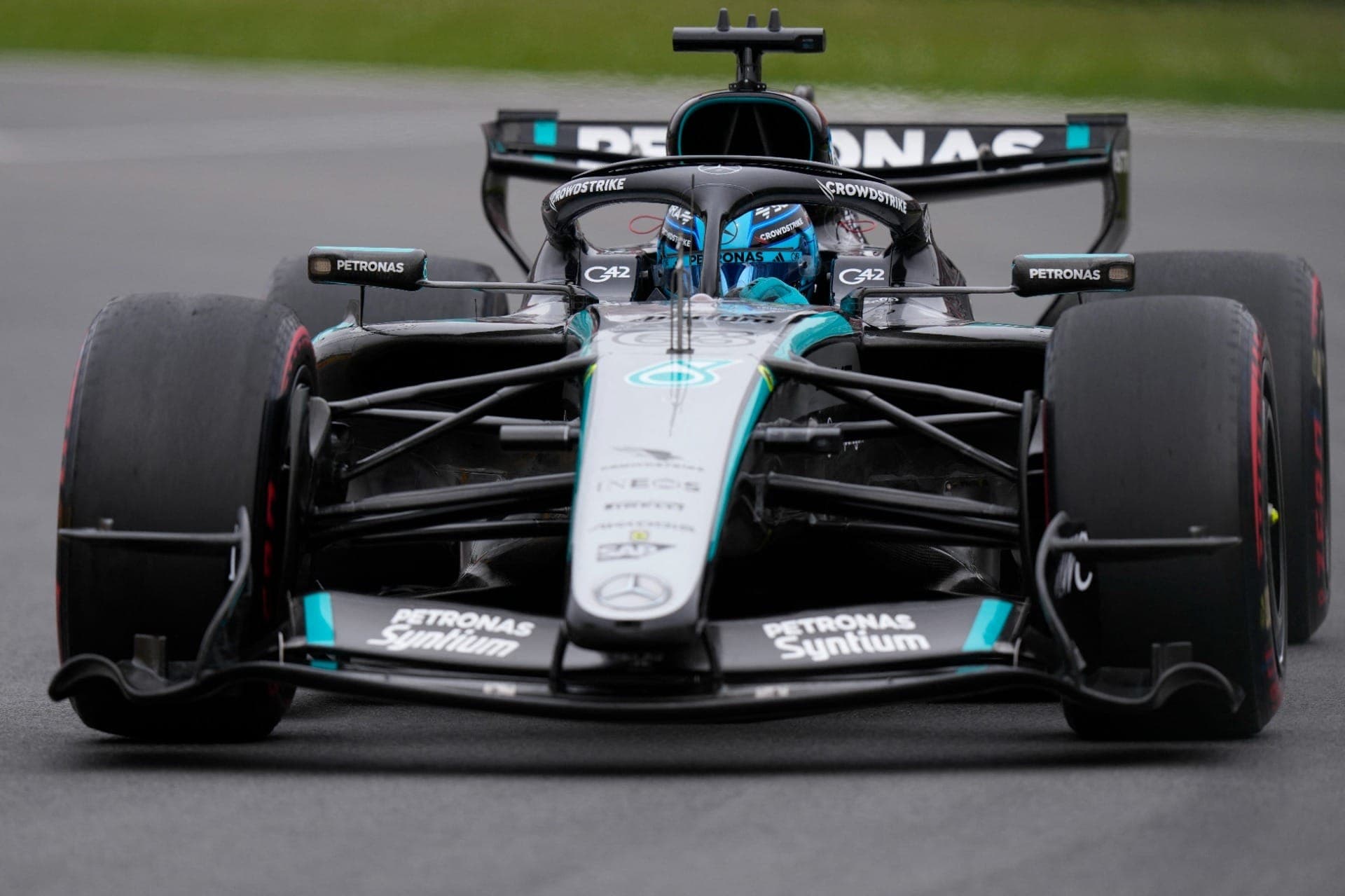 George Russell (Mercedes) na classificação do GP do Canadá 2026