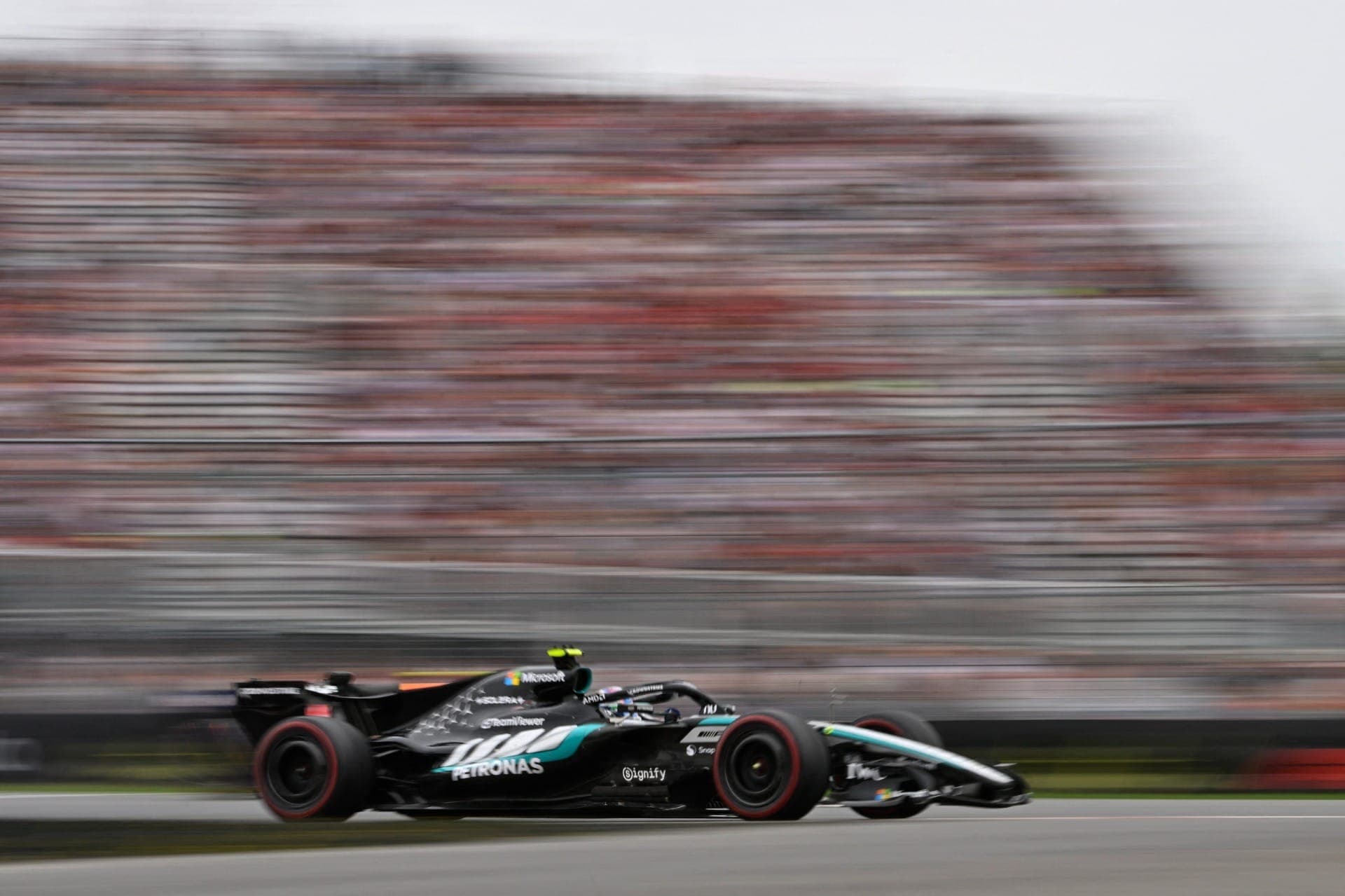 Kimi Antonelli (Mercedes) na classificação do GP do Canadá 2026