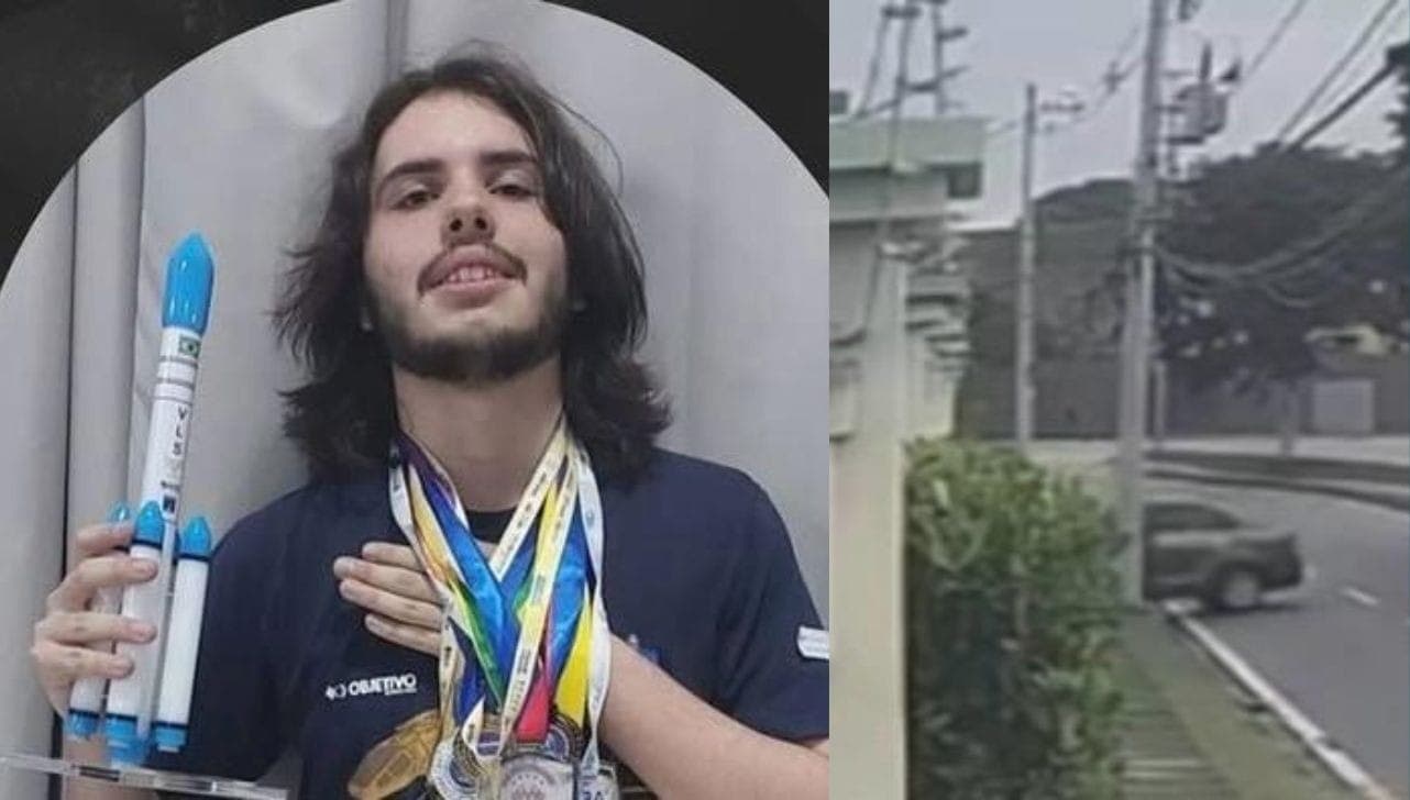 Câmeras de monitoramento registraram o acidente no qual Giovanni morreu