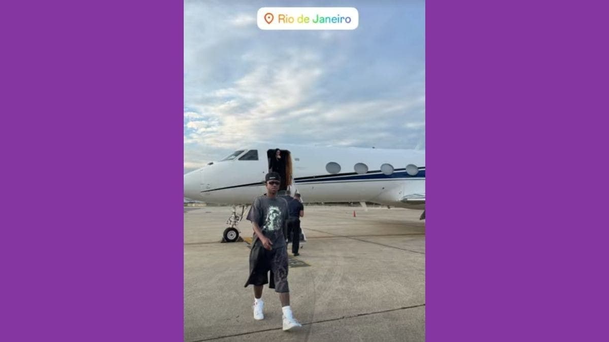 Vini Jr. está no Brasil