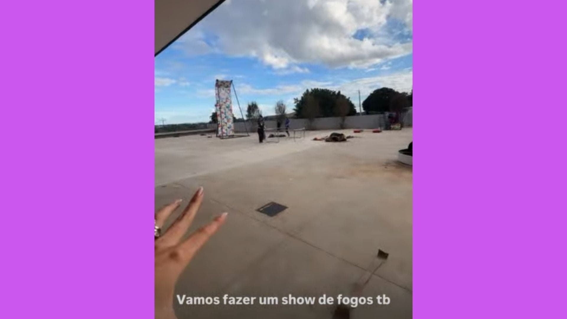 Área externa terá show de fogos e brinquedos infantis