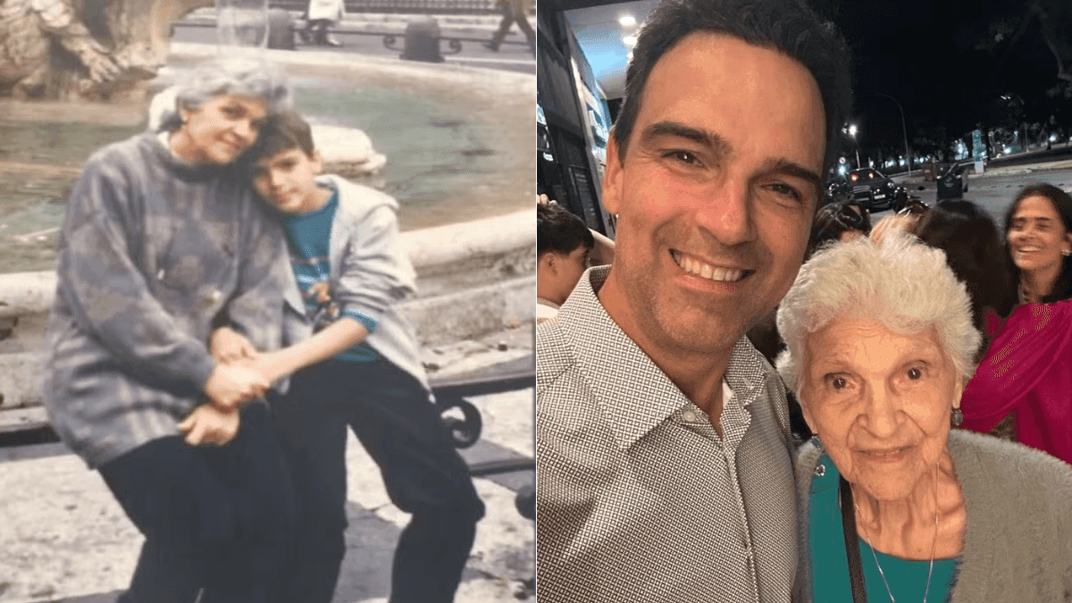 Tadeu Schmidt abriu álbum de fotos antigas para homenagear a mãe