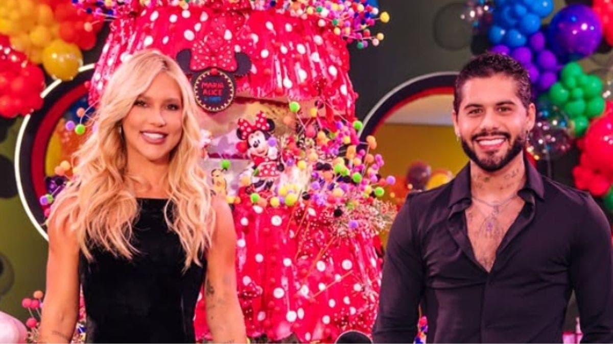 Virginia e Zé Felipe no aniversário de Maria Alice